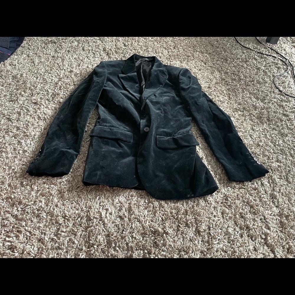 Zara velvet blazer gently used